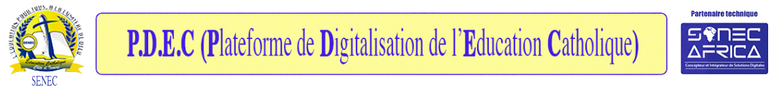 Plateforme de digitalisation de l'education Catholique (PDEC)